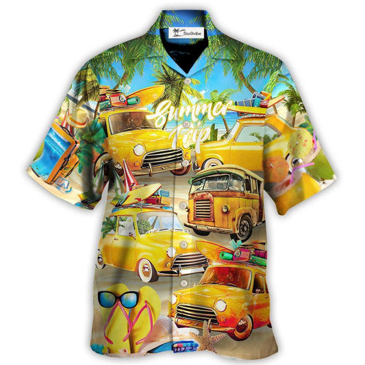Hawaiian Shirt / Adults / S Car Let The Sea Summer Trip - Hawaiian Shirt 