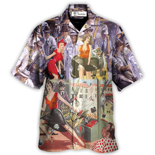 Lawn Bowling Oop! Look Girl And Lawn Bowling - Hawaiian Shirt 