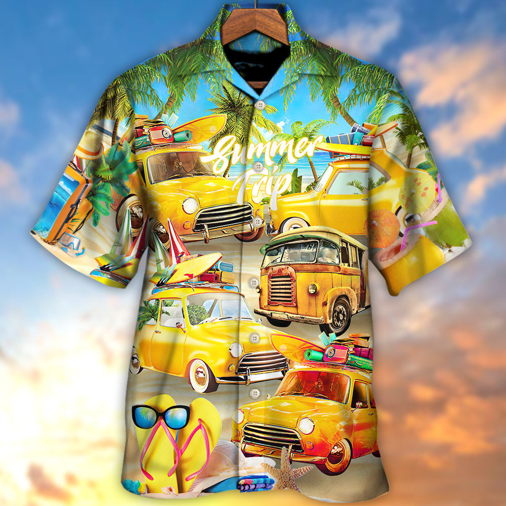 Car Let The Sea Summer Trip - Hawaiian Shirt 