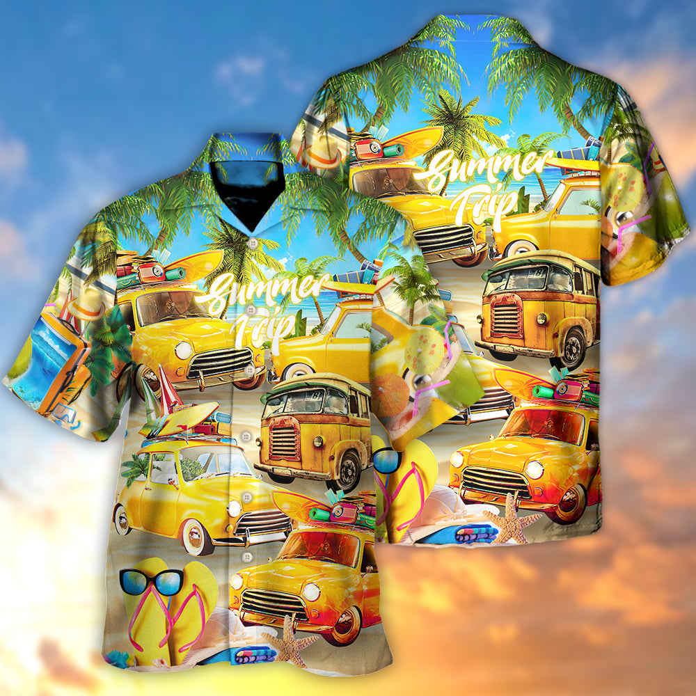 Car Let The Sea Summer Trip - Hawaiian Shirt 