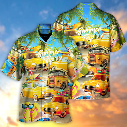 Car Let The Sea Summer Trip - Hawaiian Shirt 