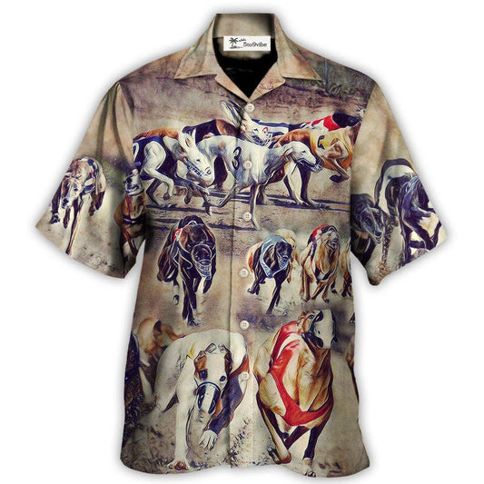 Dog Racing We Love Dog Racing Greyhound Vintage - Hawaiian Shirt 