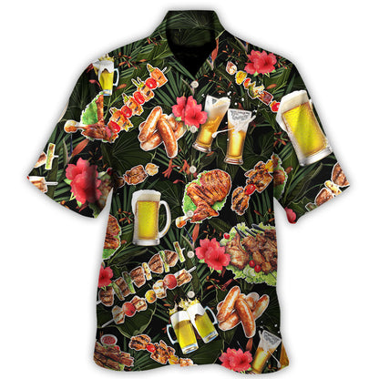 Barbecue Funny BBQ Stand Back Grandpa Is Grilling - Hawaiian Shirt