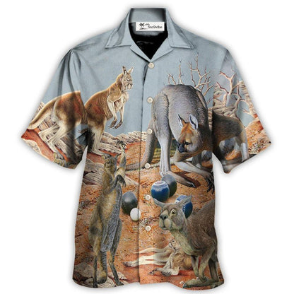 Lawn Bowling Kangaroo With Lawn Bowling - Hawaiian Shirt 