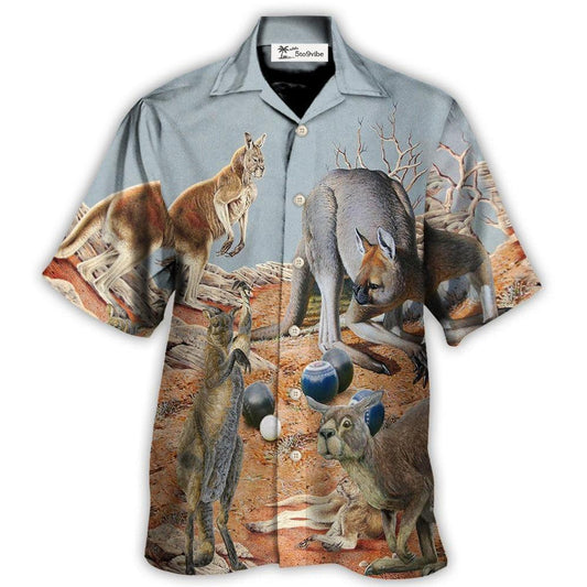 Lawn Bowling Kangaroo With Lawn Bowling - Hawaiian Shirt 