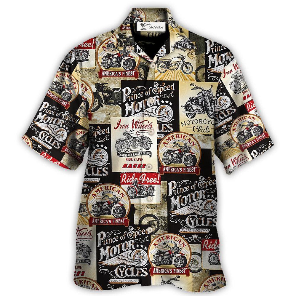 Motorcycle Timeless Treasures Motorcycles - Hawaiian Shirt - Owl Ohh 