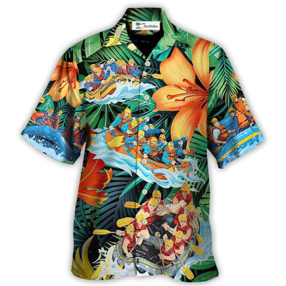 Water Rafting Lover Tropical Style - Hawaiian Shirt 