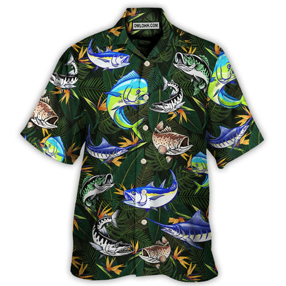 Fishing Wild River Fishing The River Is Calling Catch The Big Bass - Hawaiian Shirt