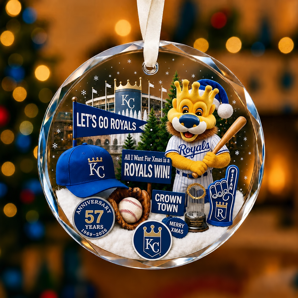All Baseball Teams Christmas Glass Ornament  With Red Gift Box | 5to9vibe
