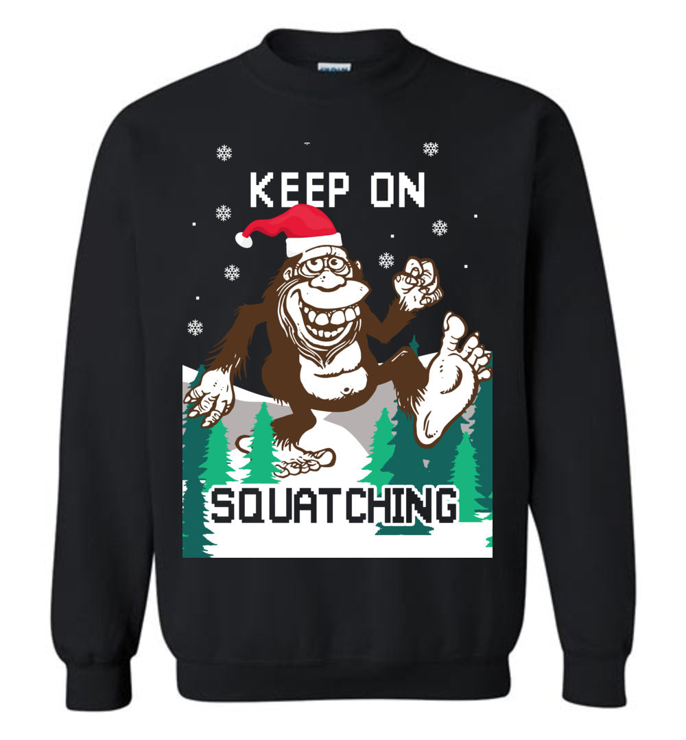 Sasquatch Bigfoot Ugly Christmas Sweatshirt