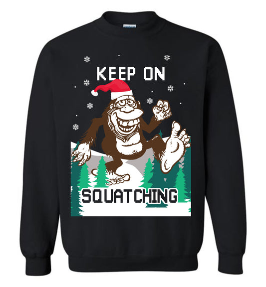 Sasquatch Bigfoot Ugly Christmas Sweatshirt