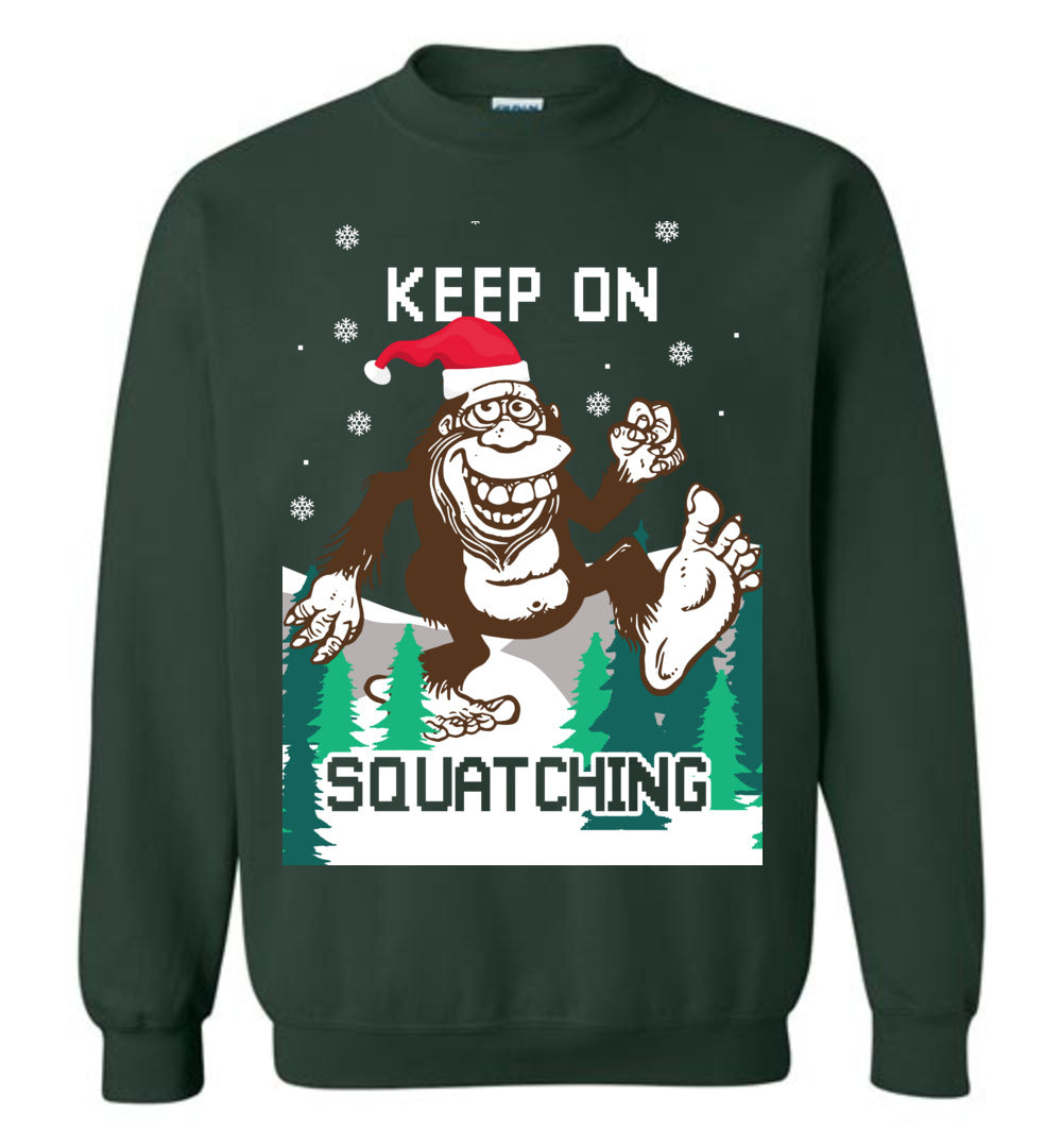 Sasquatch Bigfoot Ugly Christmas Sweatshirt