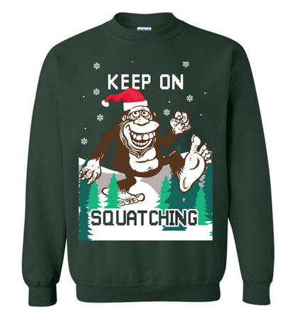 Sasquatch Bigfoot Ugly Christmas Sweatshirt