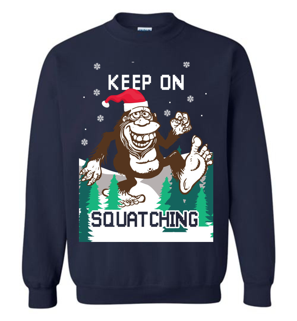 Sasquatch Bigfoot Ugly Christmas Sweatshirt