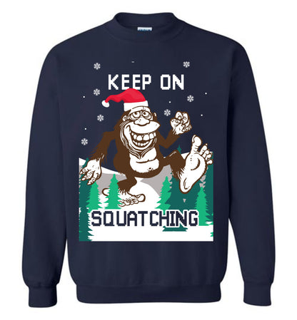 Sasquatch Bigfoot Ugly Christmas Sweatshirt