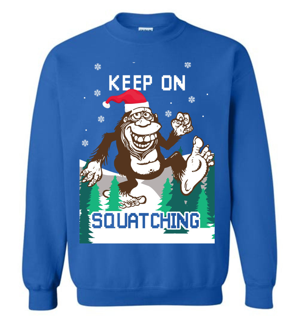 Sasquatch Bigfoot Ugly Christmas Sweatshirt