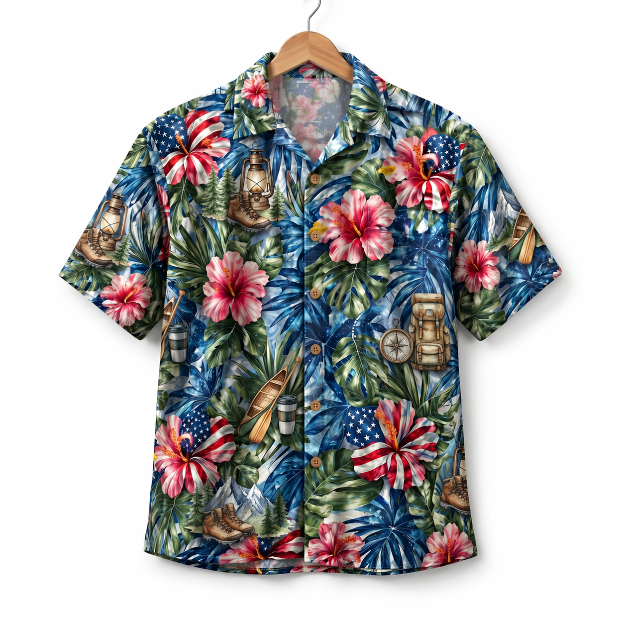 Outdoor Lifestyle America 4th July 250 Years Anniversary Premium Unisex Hawaiian Shirt For Men and Women