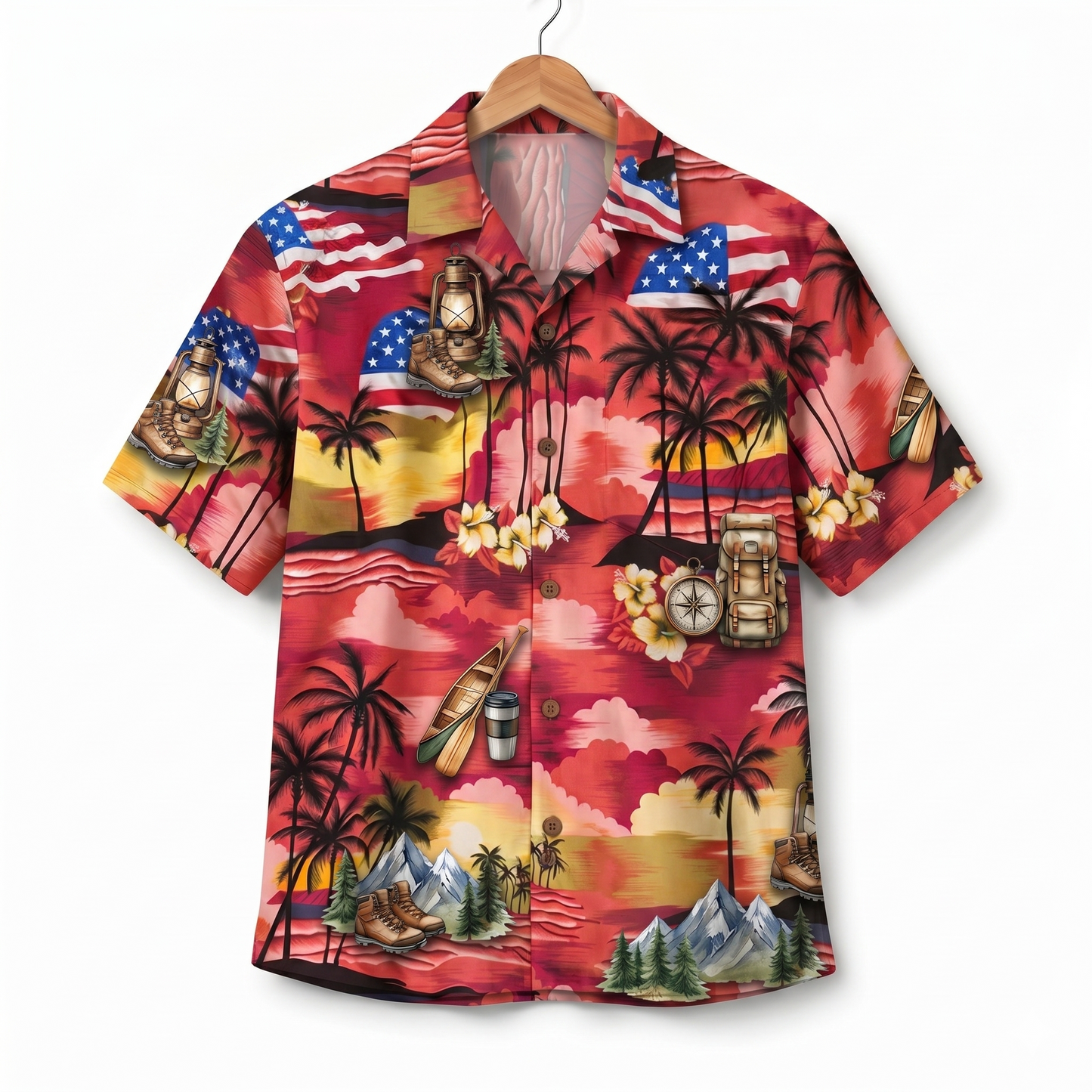 Outdoor Lifestyle America 4th July 250 Years Anniversary Premium Unisex Hawaiian Shirt For Men and Women