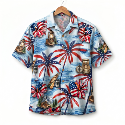 Outdoor Lifestyle America 4th July 250 Years Anniversary Premium Unisex Hawaiian Shirt For Men and Women