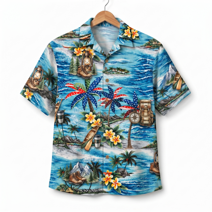 Outdoor Lifestyle America 4th July 250 Years Anniversary Premium Unisex Hawaiian Shirt For Men and Women