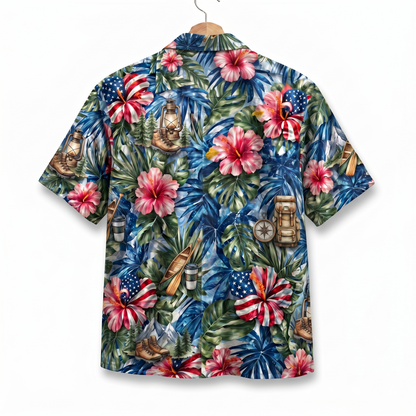 Outdoor Lifestyle America 4th July 250 Years Anniversary Premium Unisex Hawaiian Shirt For Men and Women