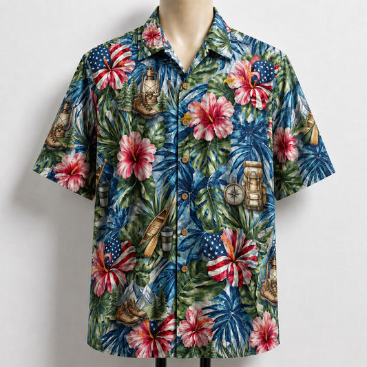 Outdoor Lifestyle America 4th July 250 Years Anniversary Premium Unisex Hawaiian Shirt For Men and Women