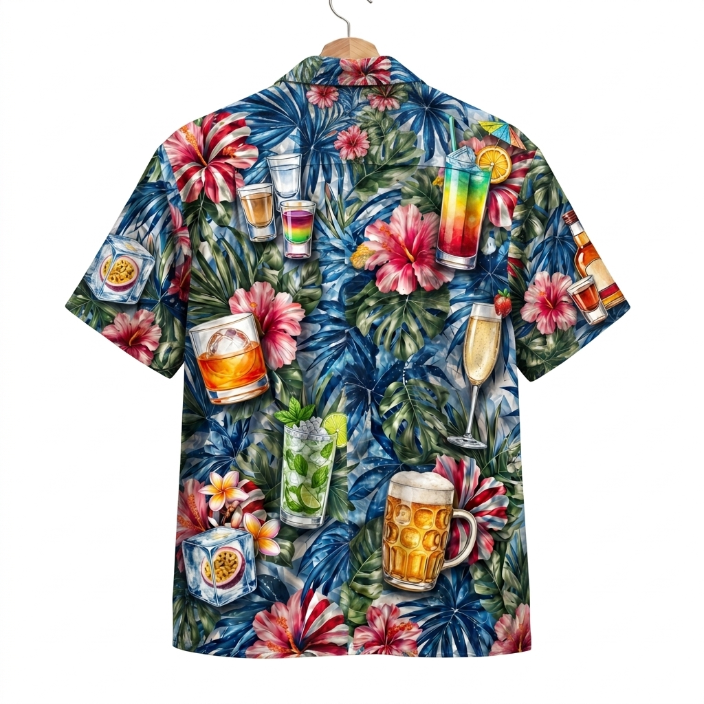 Party Drink America 4th July 250 Years Anniversary Premium Unisex Hawaiian Shirt For Men and Women