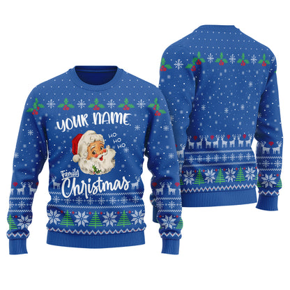 Custom Matching Family Christmas Sweater Royal - Funny Ugly Christmas Sweater