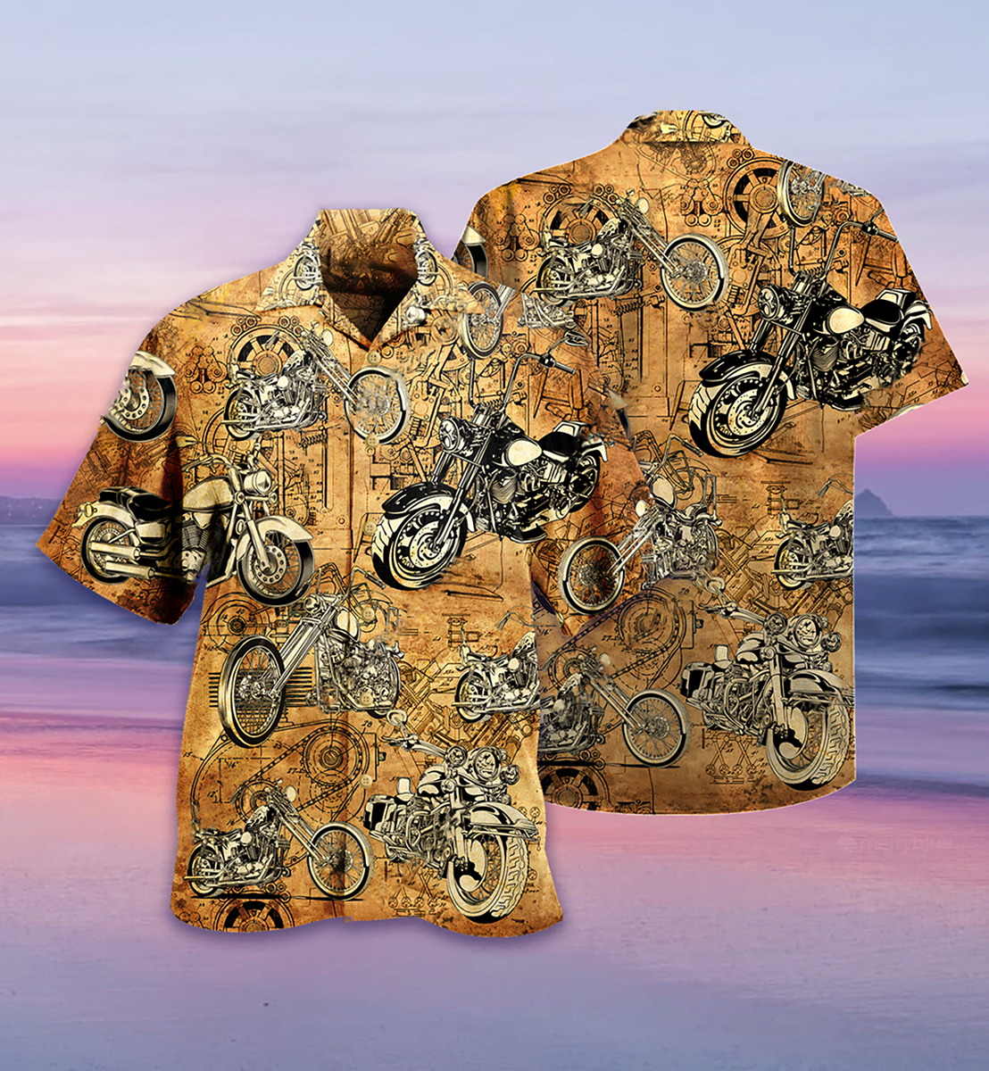 Motorcycle Vintage I'm Cool - Hawaiian Shirt 