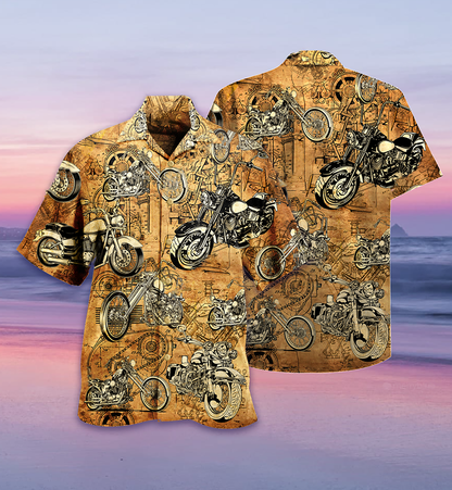 Motorcycle Vintage I'm Cool - Hawaiian Shirt 