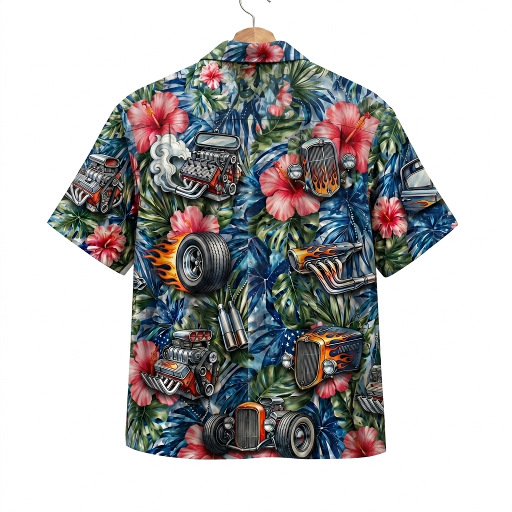 Hot Rod America 4th July 250 Years Anniversary Premium Unisex Hawaiian Shirt For Men and Women