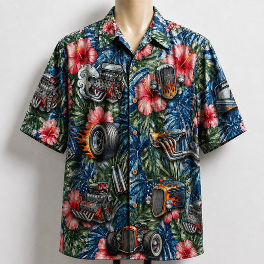Hot Rod America 4th July 250 Years Anniversary Premium Unisex Hawaiian Shirt For Men and Women