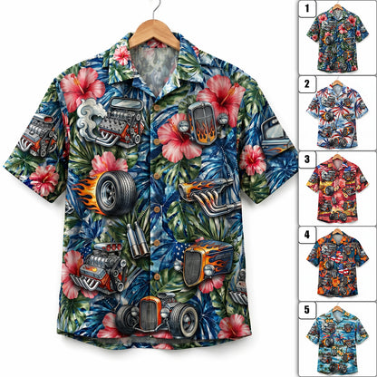 Hot Rod America 4th July 250 Years Anniversary Premium Unisex Hawaiian Shirt For Men and Women