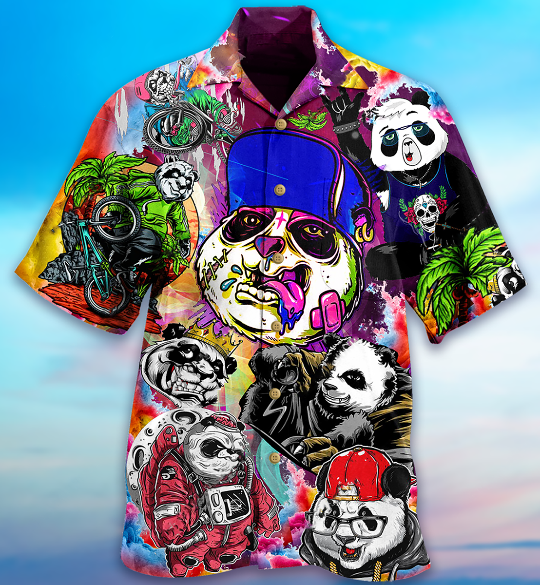 Panda Love Animals - Hawaiian Shirt 