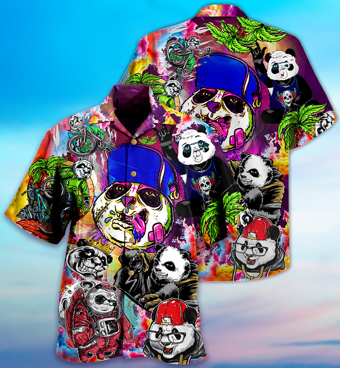 Panda Love Animals - Hawaiian Shirt 
