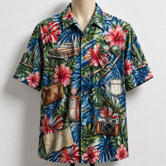 Road Trip America 4th July 250 Years Anniversary Premium Unisex Hawaiian Shirt For Men and Women