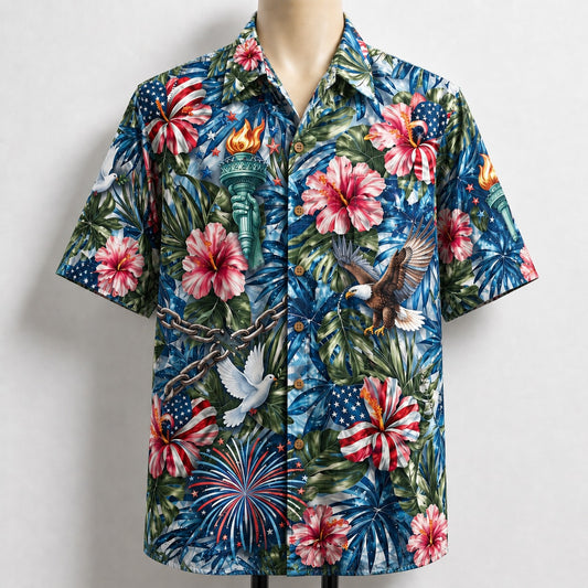 Freedom Theme Veteran 250 Years America Premium Unisex Hawaiian Shirt For Men and Women