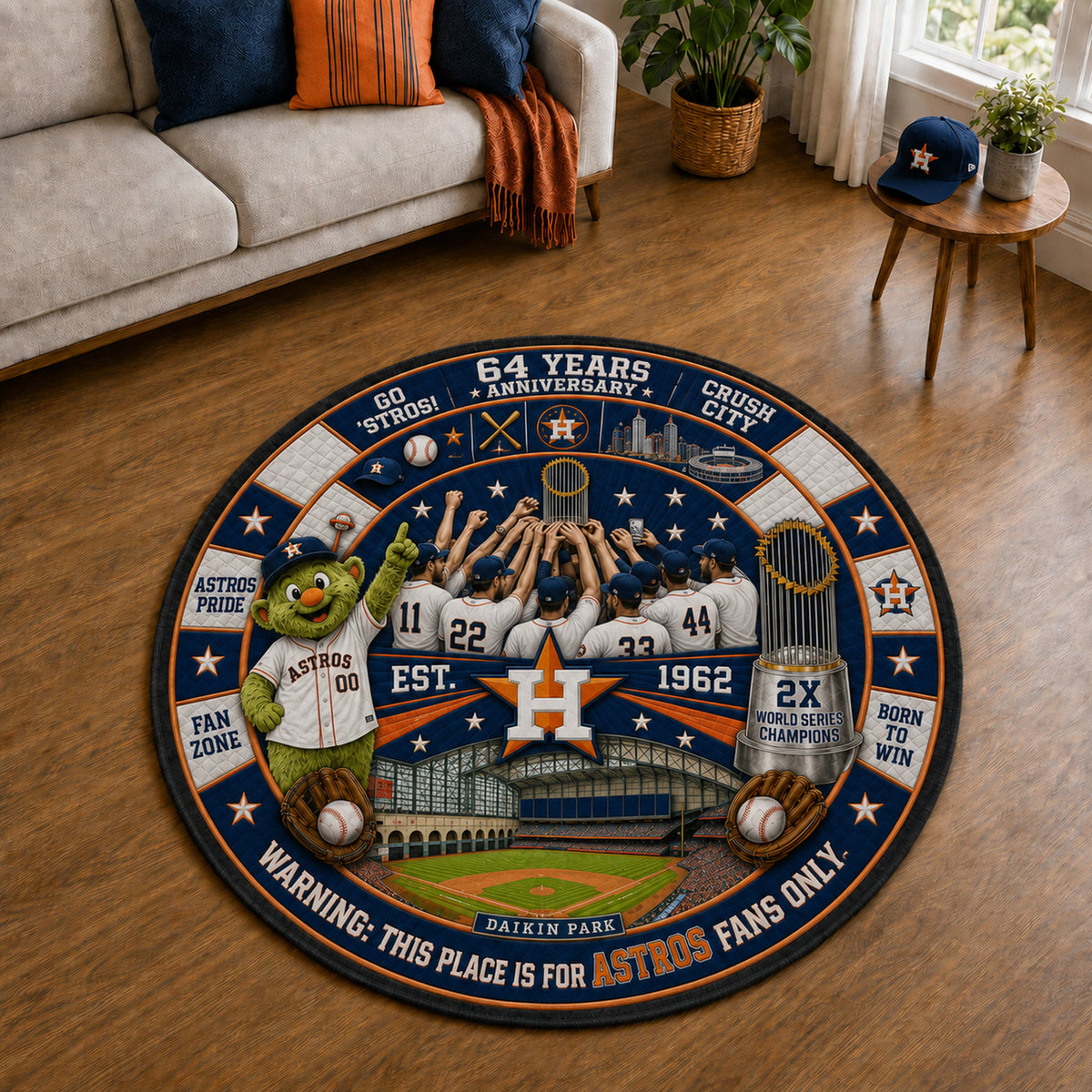 Alfombra personalizada de bienvenida premium de equipo de la MLB – Felpudo de béisbol personalizado