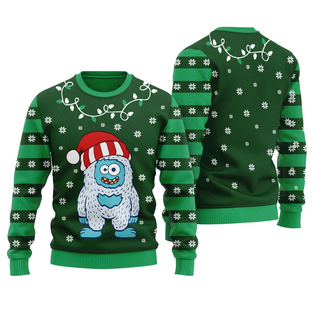 Funny Yeti Womens Ugly Christmas Sweater