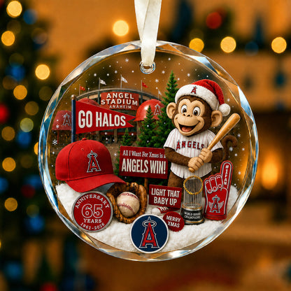 All Baseball Teams Christmas Glass Ornament  With Red Gift Box | 5to9vibe