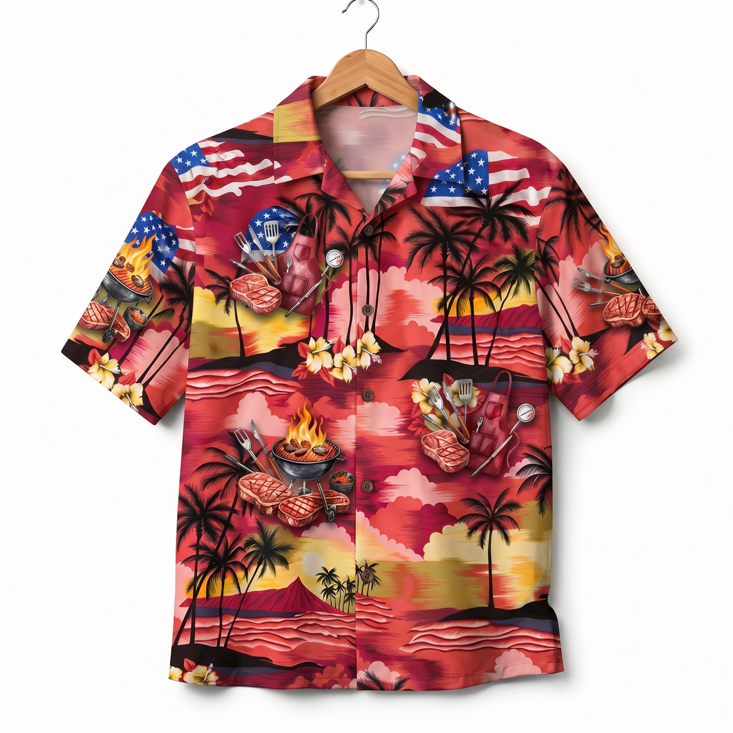 Grill Master America 4th July 250 Years Anniversary Premium Unisex Hawaiian Shirt For Men and Women