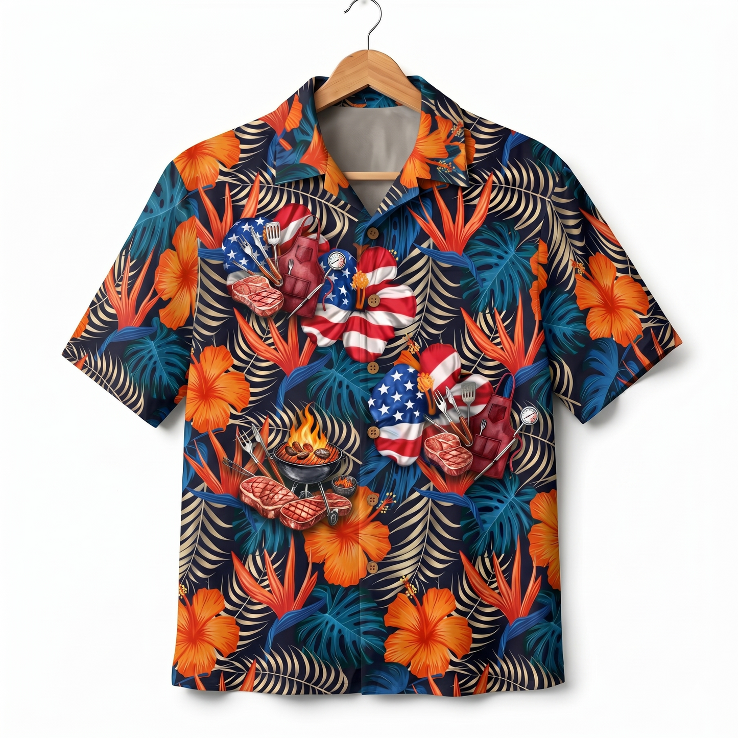 Grill Master America 4th July 250 Years Anniversary Premium Unisex Hawaiian Shirt For Men and Women