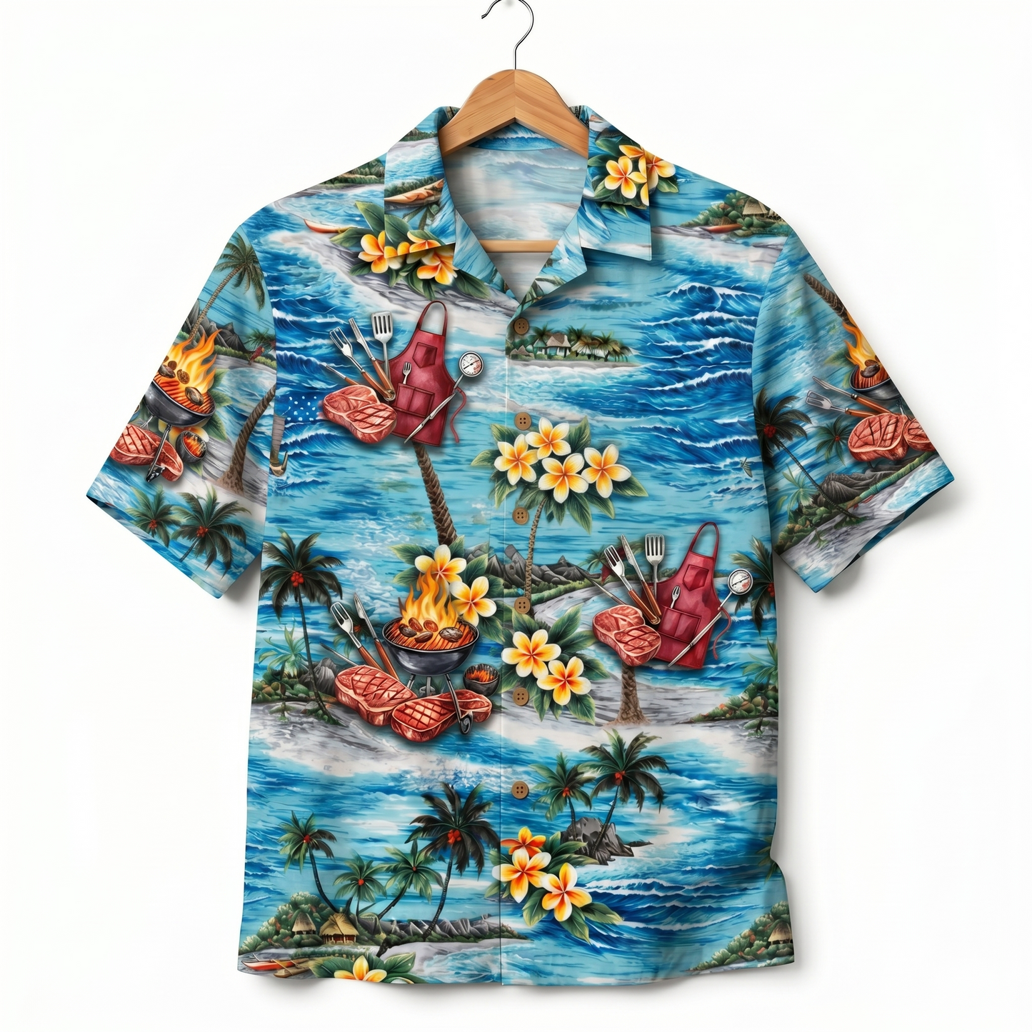 Grill Master America 4th July 250 Years Anniversary Premium Unisex Hawaiian Shirt For Men and Women