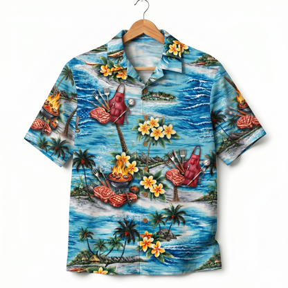 Grill Master America 4th July 250 Years Anniversary Premium Unisex Hawaiian Shirt For Men and Women