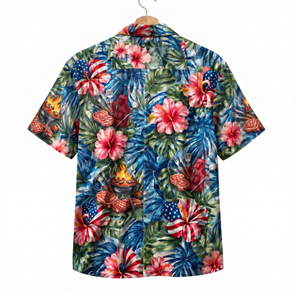 Grill Master America 4th July 250 Years Anniversary Premium Unisex Hawaiian Shirt For Men and Women