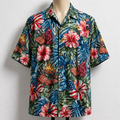 Grill Master America 4th July 250 Years Anniversary Premium Unisex Hawaiian Shirt For Men and Women