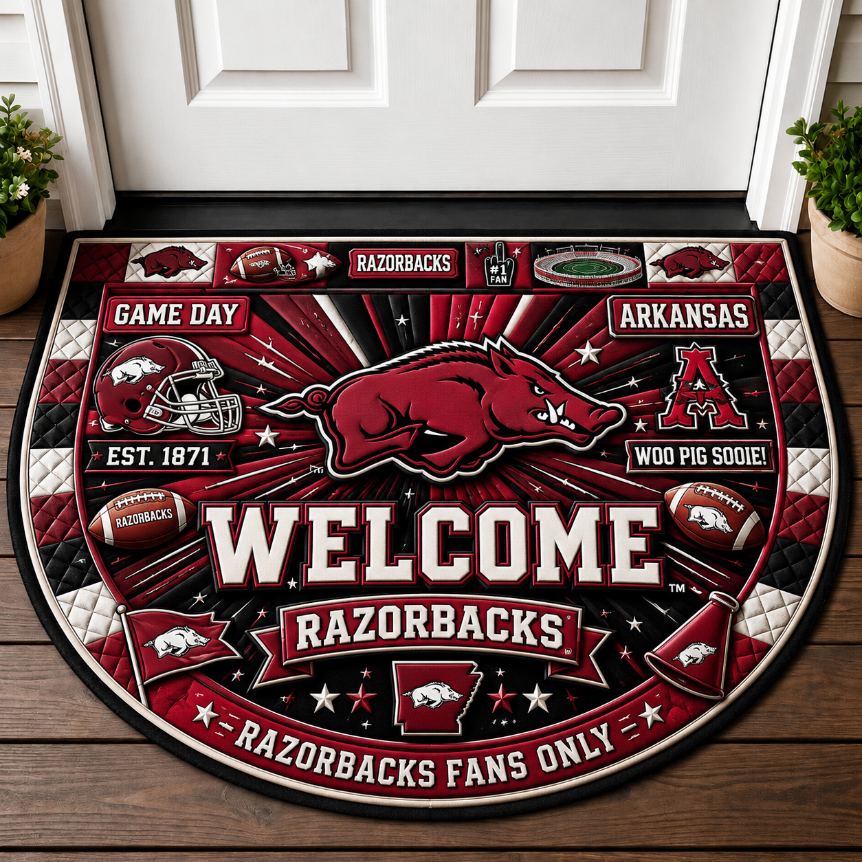 Alfombra personalizada de bienvenida premium de equipo de la MLB – Felpudo de béisbol personalizado
