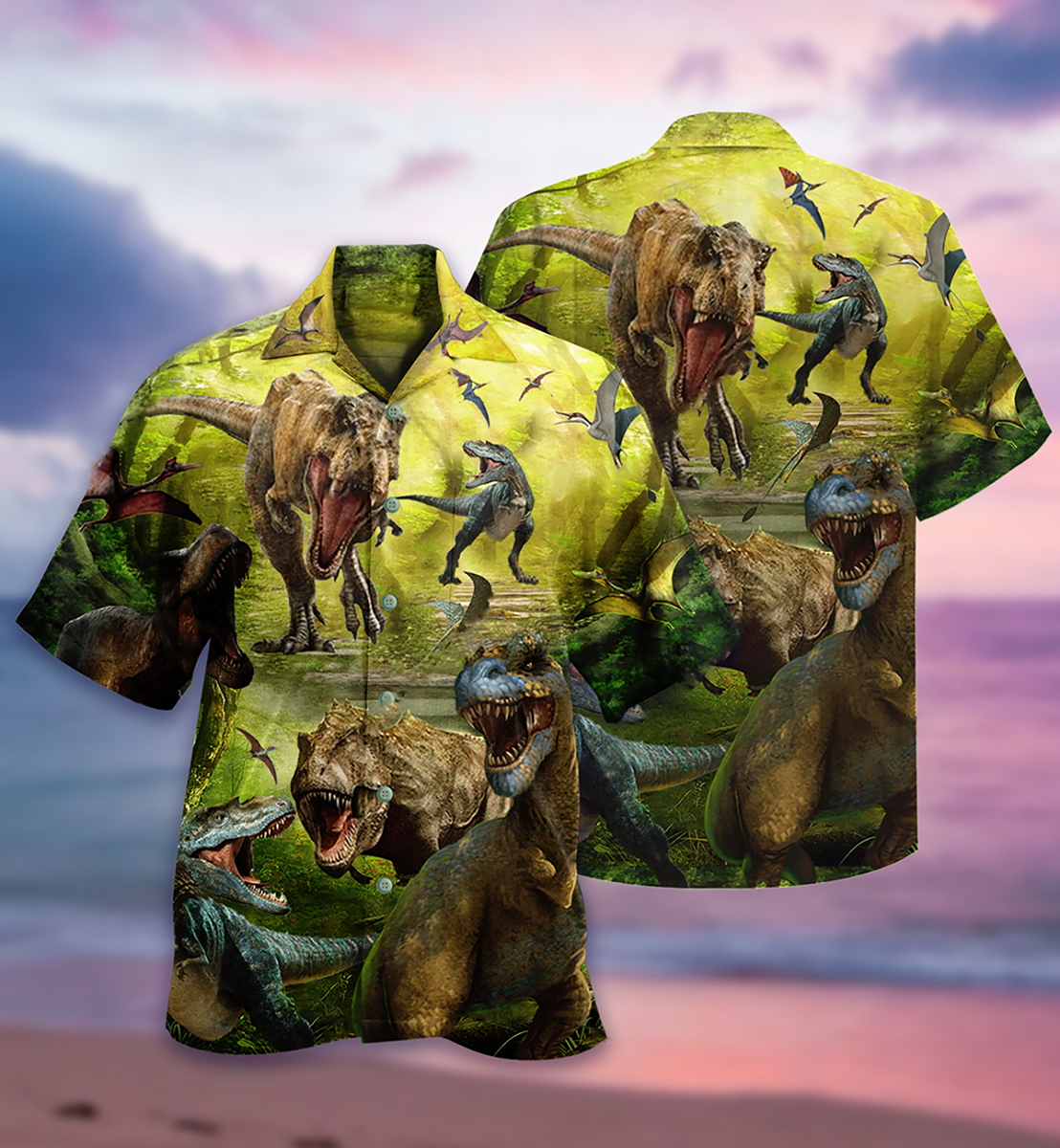 Dinosaur My Love Dinosaur World - Hawaiian Shirt 