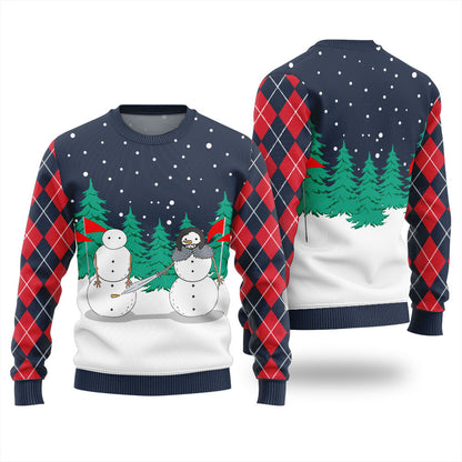 Funny Snowman Ugly Christmas Sweater For Unisex