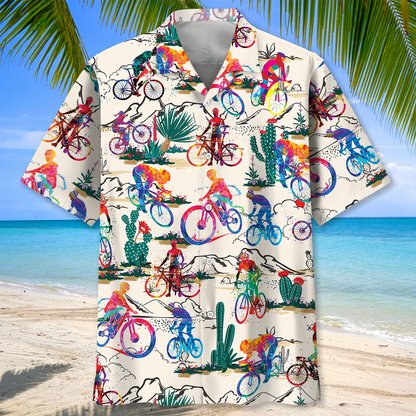 Desert Cycling Hawaiian Shirt